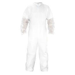 SAS SAFETY SAS SAFETY 6843 Disposable Coverall Large Crew Neck White Polypropylene