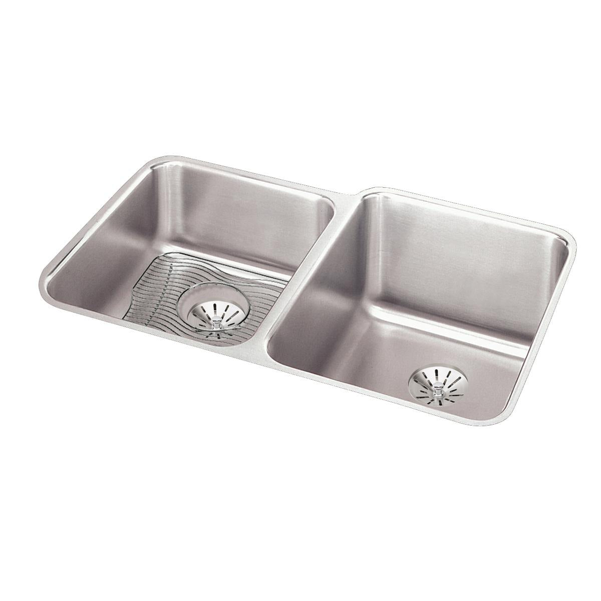BSC PREFERRED Bsc Preferred ELUH3120LPDBG Double Bowl Undermount Sink Kit