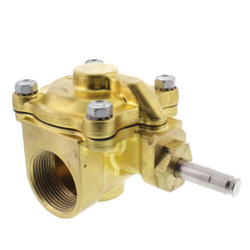 Parker 20F24C2172AAF Gold Ring 2-Way Normally Closed 1.25 Inch Piloted Diaphragm Valve Brass