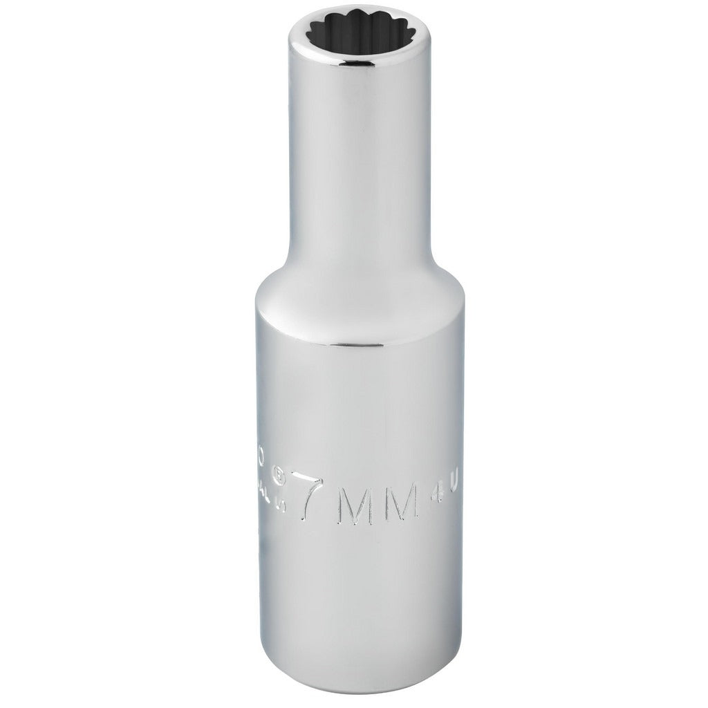 PROTO Proto J5007M Deep Hand Socket 7mm 12-point 3/8 Drive