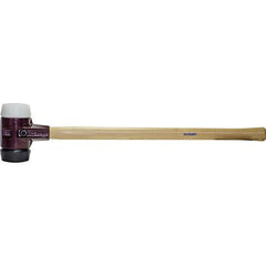 Halder 21-971 Simplex Sledge Hammer Black Rubber and Superplastic Face 6.99 LB Cast Iron Housing Hickory Handle