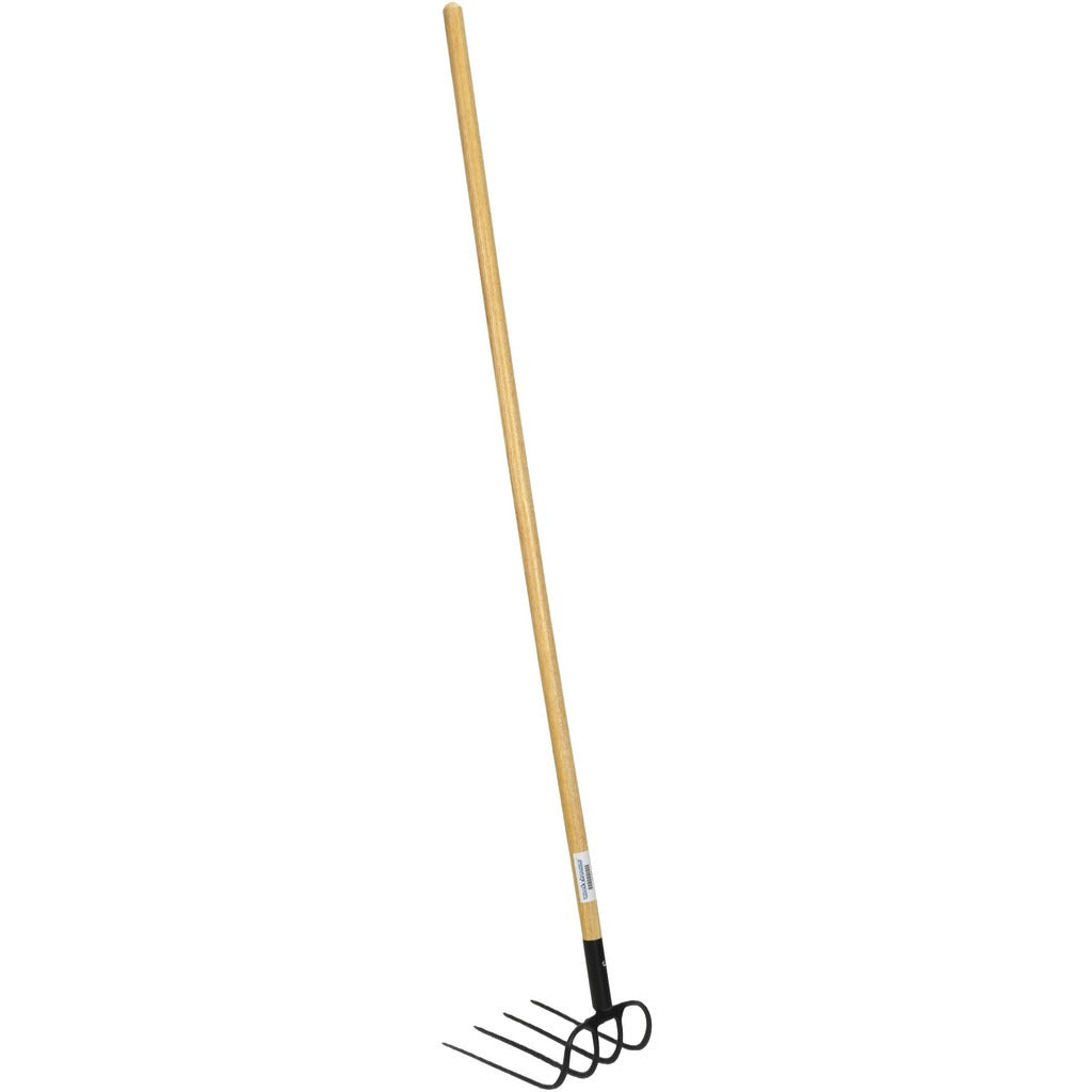 PRO-SOURCE Pro-source PS-GT091L Refuse Hook 4 Tine Wood Handle