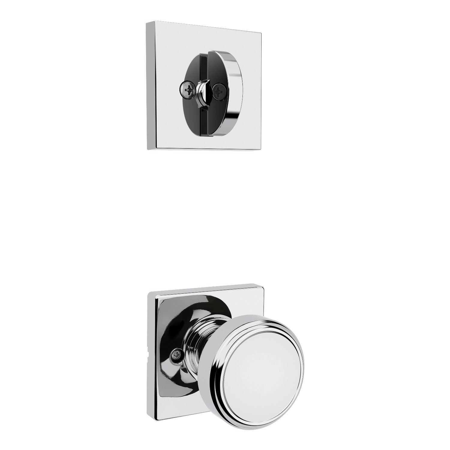 KWIKSET Kwikset 966MNKSQT-26.UNIV Maven Knob Square Rose Trim