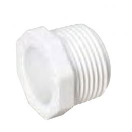 MUEL 450-007 Schedule 40 PVC Plug, 3/4 Inch, MPT End