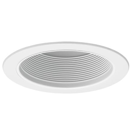 Juno V3025WWH 6 Straight White Baffle Lighting Fixture