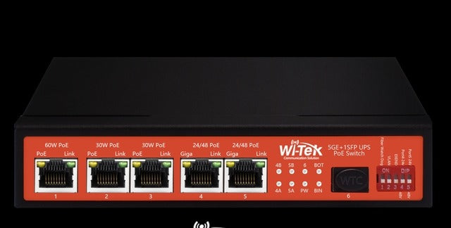 WI-TEK Wi-tek wi-ps306gf-ups-15a 5-port Gigabit Poe Switch Sfp