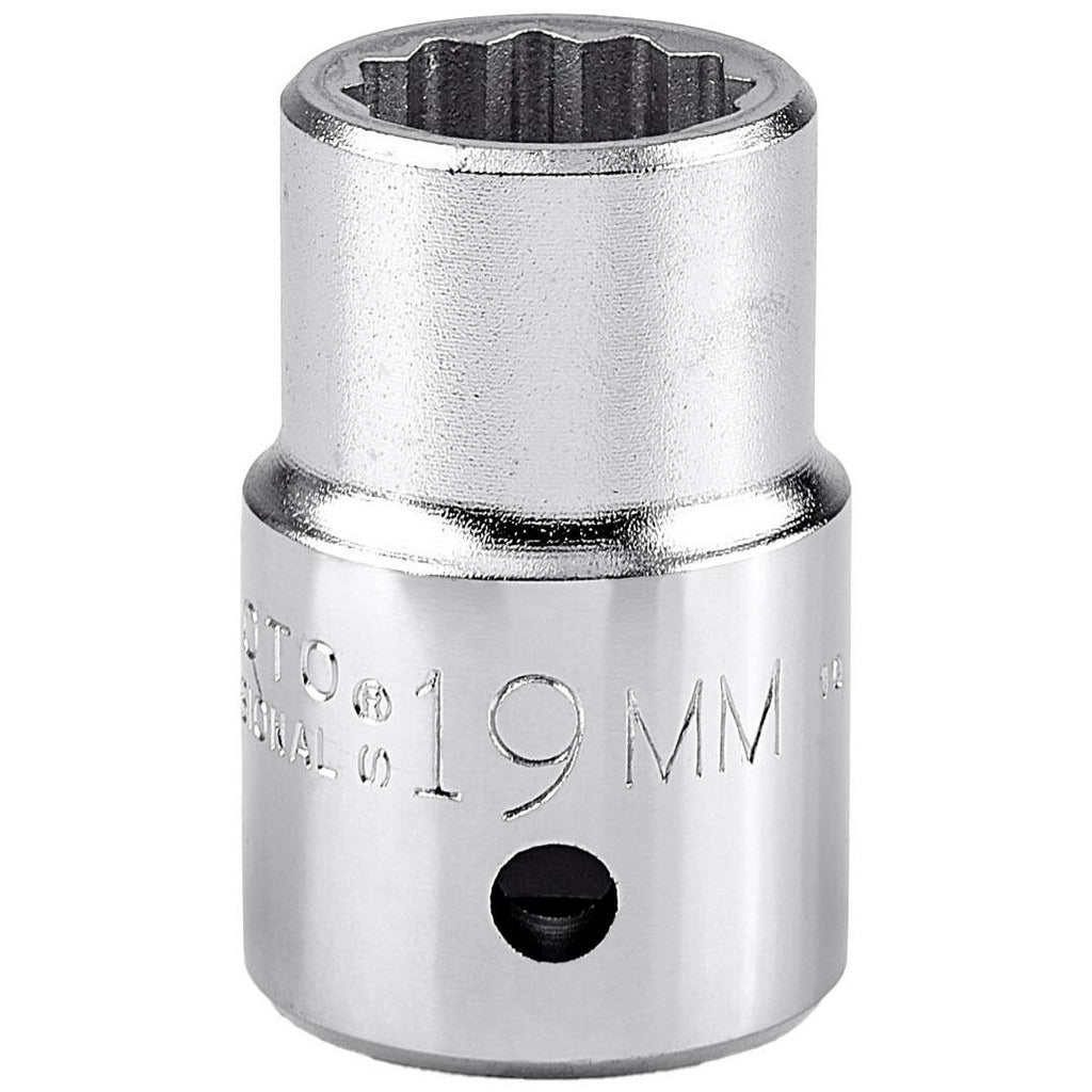 PROTO Proto J5519M 19mm 12-point 3/4 Drive Hand Socket
