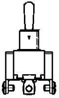 Honeywell 11TS15-7 Toggle Switch SPDT ON-OFF-ON Single Pack