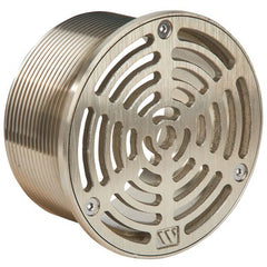 Watts A5-1 5 Diameter, Nickel Bronze, Adjustable, Slide Outlet, Strainer for Epoxy Coated Cast Iron Side Outlet Floor Drain