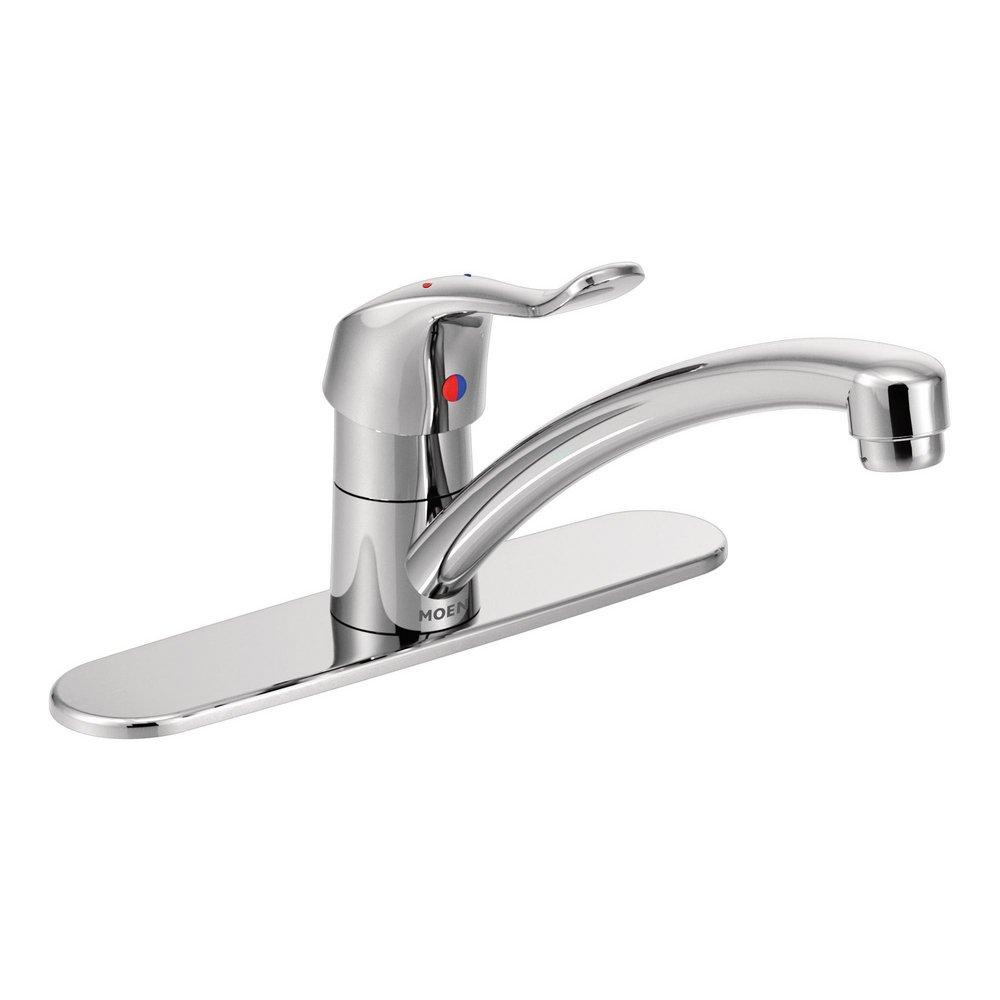 Moen 8701 M-Dura Single Handle Centerset Bathroom Sink Faucet in Polished Chrome