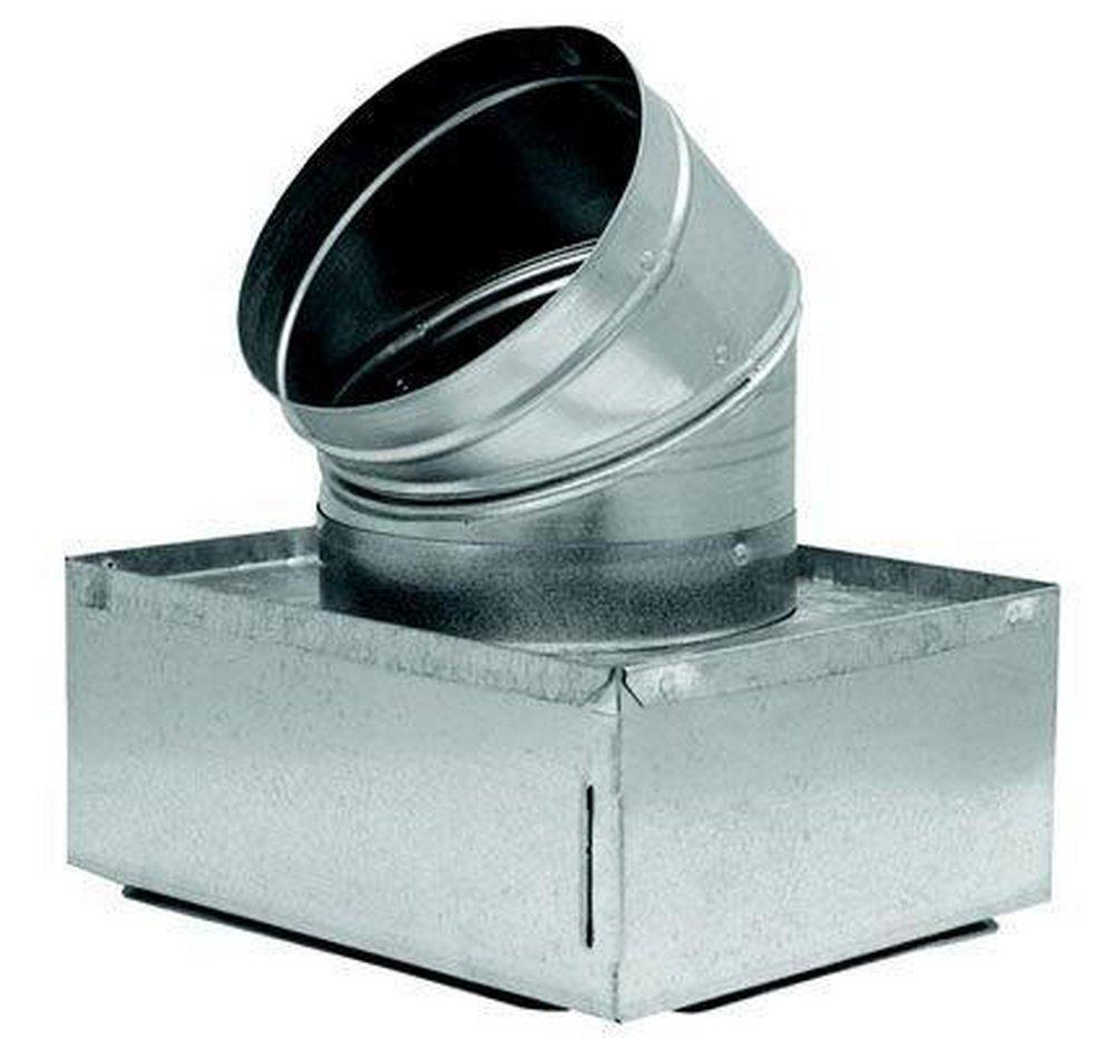 M & M Manufacturing 645R61066 6 in Duct Square-To-Round