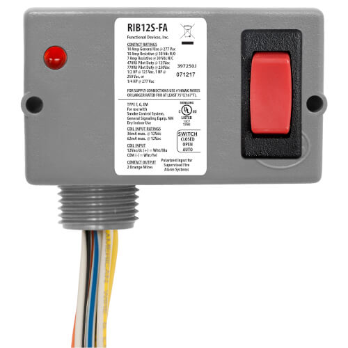 FUNCTIONAL DEVICES RIB12S-FA RELAYS