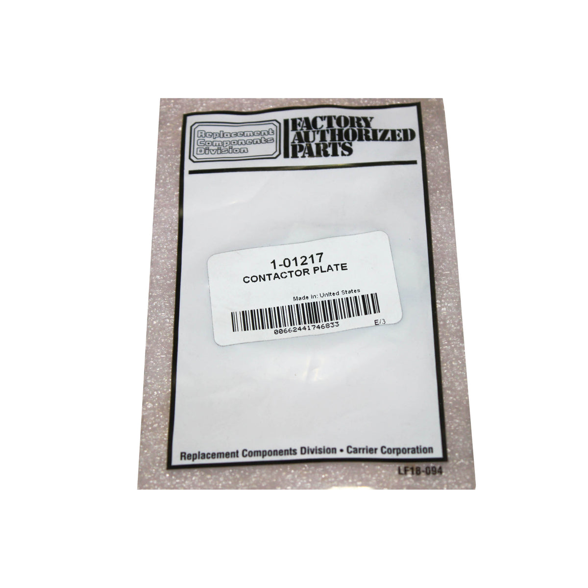 CARRIER 1-01217 CONTACTORS
