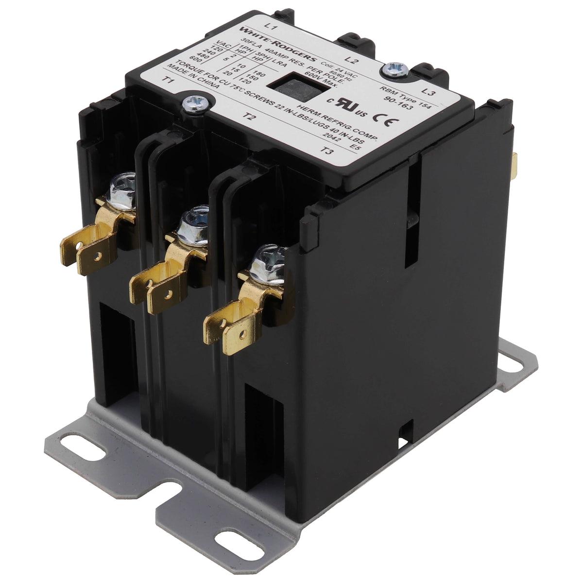 WHITE-RODGERS 90-163 CONTACTORS