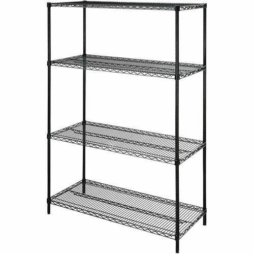 LORELL Lorell LLR69145 Wire Shelving Kit 36x24x72 4-shelf