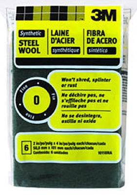 3M 3M Company 10118NA Synthetic Steel Wool Pad Fine Grade 6pk