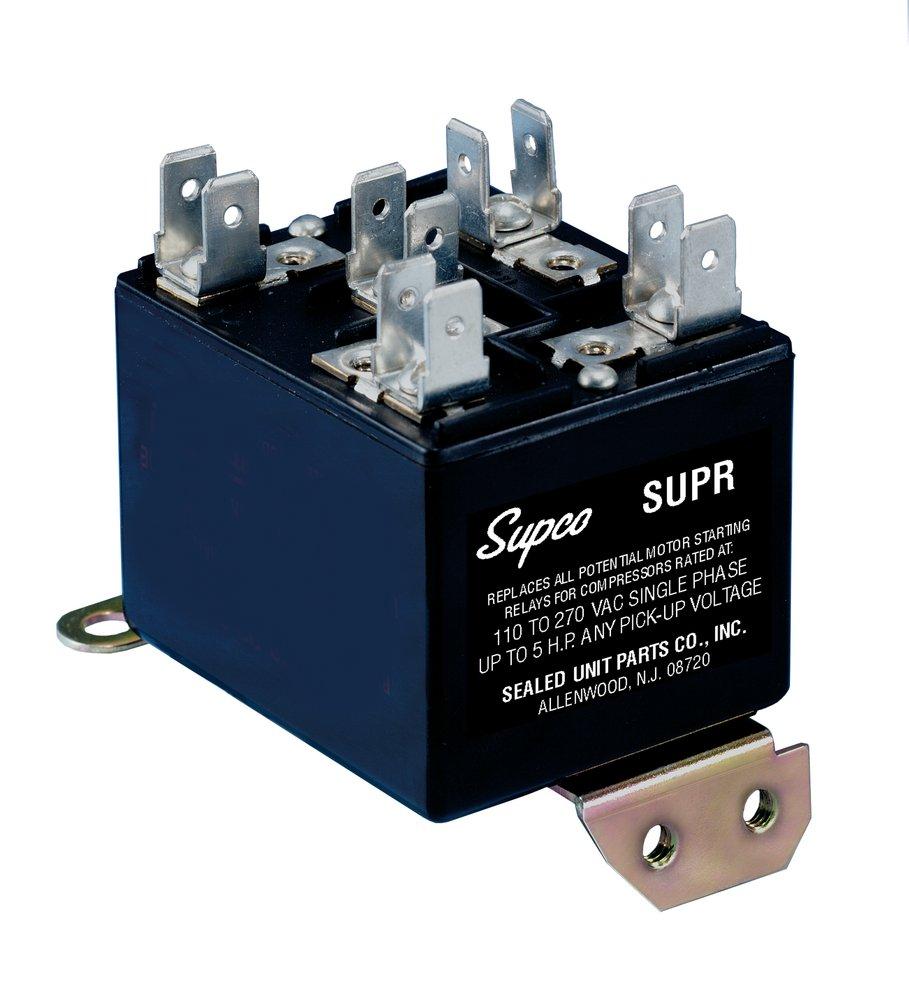 Supco SUPR Universal Potential Relay 110/270V 30 A