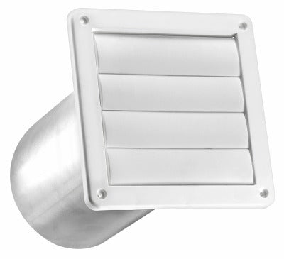 LAMBRO INDUSTRIES Lambro Industries 361WTP White Plastic Louver Vent 6 in