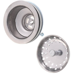 Pasco 21901 EZ ON EZ-On Basket Strainer in Satin Stainless Steel