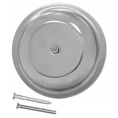 Jones Stephens C98016 6 in Dome Cover Plate with Screw Stainless Steel