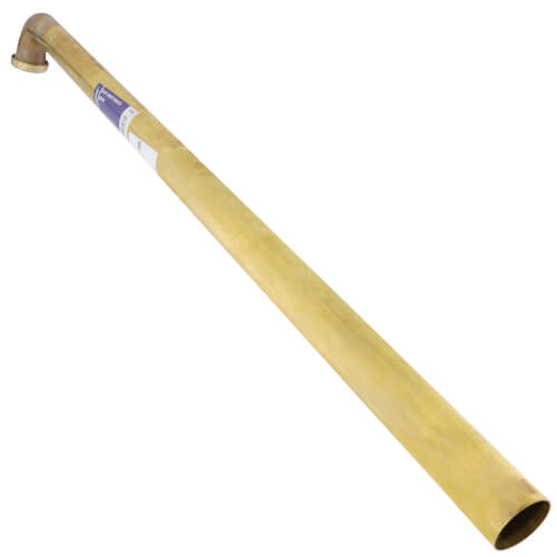 Everflow 21936 1-1/2 x 36 Rough Brass Slip Joint Waste Bend, 22 GA