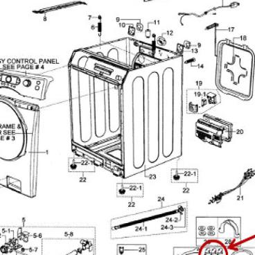 SAMSUNG DC62-00188A AIR CLEANER REPLACEMENT PARTS