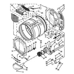 WHIRLPOOL W10253353 AIR CLEANER REPLACEMENT PARTS