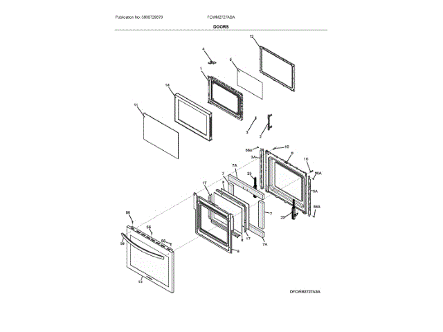 ELECTROLUX 5304525458 WALL BRACKETS & PARTS