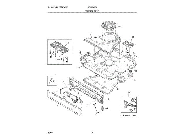 ELECTROLUX 5304533764 WIRING HARNESSES