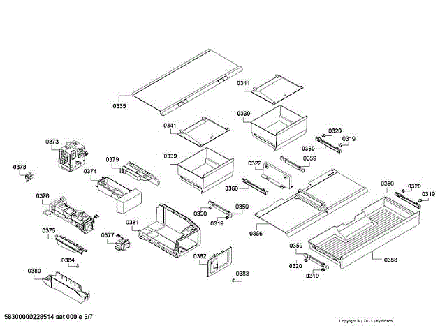BOSCH 11037994 AIR CLEANER REPLACEMENT PARTS
