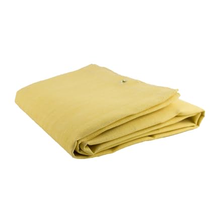 Jackson Safety 36293 Acrylic-Coated Fiberglass Welding Blanket, Yellow, 6' x 6'