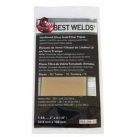 Best Welds 901-932-248-10 Hardened Glass Gold Filter Plate Gold/10 100 Pack