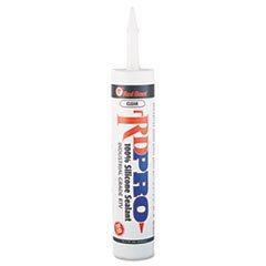 Red Devil 0826/OI 100 Percent Silicone Sealant 10.1 oz Cartridge Clear Pack of 12