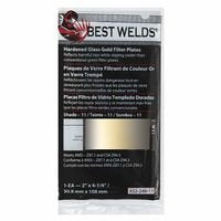 BEST WELDS 901-932-248-12 Hardened Glass Gold Filter Plate 2 in x 4.25 in 35 Pack