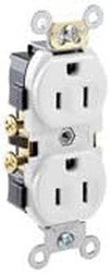 Leviton CR15-W Duplex Receptacle 15A 125V Commercial Grade