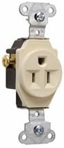 Pass & Seymour 5251I Single Receptacle 15amp 125v