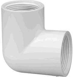 Lasco 408-010 Schedule 40 PVC 1 inch 90 Degree FPT Elbow