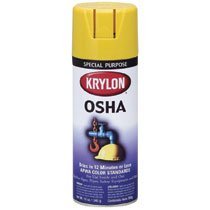 Krylon K02410777 OSHA Safety Color Spray Paint, 12 oz Fill, Aerosol Can, Safety Orange, Gloss