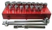 Anchor Brand 103-07-880 ANCHOR BRAND, 21 Piece 3/4 DR. SAE Socket Set 12 PT