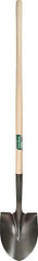 Union Tools 40191 Round Point Shovel 11.5 inches Length, 9.25 inches Width Hardwood Handle