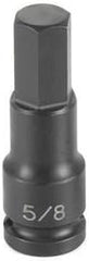 Grey Pneumatic 2911M Hex Driver Socket 11mm Size 1/2 Inch Drive