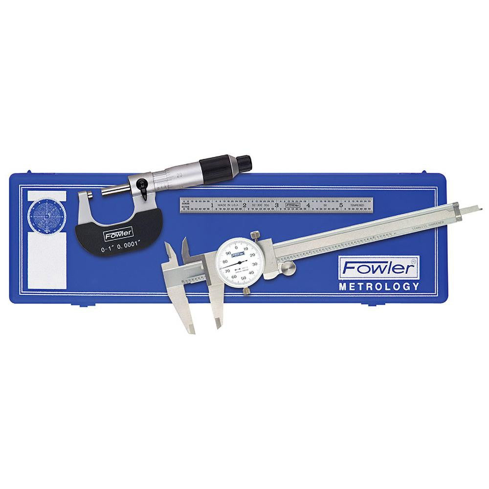 FOWLER Fowler 52-095-007-0 Machinist Caliper Micrometer Kit