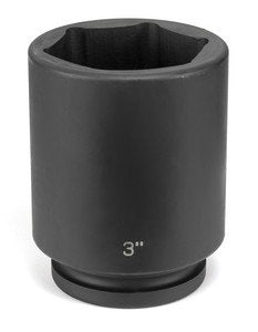 Grey Pneumatic 4068D Impact Socket 1 in Drive Size 2-1/8 in Hex 6-point Deep Length