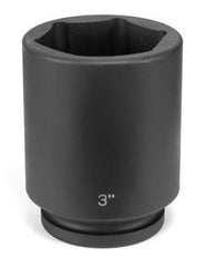 Grey Pneumatic 4068D Impact Socket 1 in Drive Size 2-1/8 in Hex 6-point Deep Length