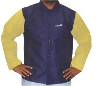 Best Welds 902-1201-L Leather/Sateen Combo Jacket Power Large 8 Pack