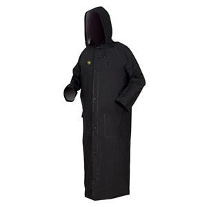 MCR Safety FR267CM Classic Plus Rider Coat Medium PVC/Polyester Black