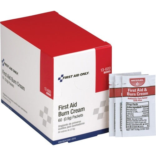FIRST AID ONLY First Aid Only FAO13600 Burn Cream Packets Box of 60
