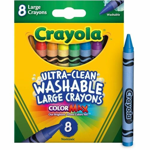CRAYOLA Crayola CYO523280 Washable Large Crayons Box of 8