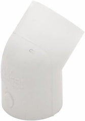 LASCO 417-007 PVC 45 Degree Elbow 3/4 Inch Slip White