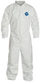 DuPont TY125SWH3X002500 3X White Safespec 2.0 5.4 mil Tyvek Disposable Coveralls